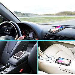 Wireless Charger car Wireless Charging pad qi 10W Quick Charger Thin Wireless car Charger Charging pad Wireless Phone Charger 7.5W/5W Wireless Charging Station Dock glaxys9 Charger s8 s6s7 note8(C3)