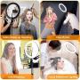 Ring Light,10.2" LED Ring Light with Stand and Phone Holder,Adjustable Bracket(16.56 to 53.5),3 Light Modes 10 Brightness,Selfie Dimmable Ringlight for YouTube Video/Live Stream/Makeup/Photography