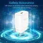 Fast PD Charger Compatible with iPhone 11 Pro Xs Max XR X 10 8 Plus iPad Pro [ iPhone 7 6 6s Plus 5S ], 18W PD Wall Charger Adapter with 5.0FT USB Type C toLightning Cable