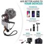 Movo VXR10 Universal Video Microphone with Lightning Dongle Adapter - Includes Shock Mount, Deadcat Windscreen, Case - Compatible with iPhone 11, 11 Pro, XS, XR, X, 8, 7, 6S, 6, 5S, 5, iPad and More