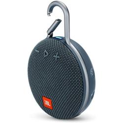 JBL Clip 3 Portable Waterproof Wireless Bluetooth Speaker - Blue (Renewed)