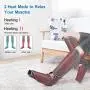 RENPHO Leg Massager for Circulation With Heat, Compression Calf Thigh Foot Massage, Adjustable Wraps Design for Most Size, With 3 Modes 3 Intensities, Gift for Mom Dad to Relax Leg Pain Muscle Fatigue RENPHO Leg Massager for Circulation With Heat, Compression Calf Thigh Foot Massage, Adjustable Wraps Design for Most Size, With 3 Modes 3 Intensities, Gift for Mom Dad to Relax Leg Pain Muscle Fatigue