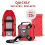 Helteko Air Compressor Tire Inflator - DC 12V Tire Pump for Car Tires with Dual Motors and LED Light - Digital Auto Air Pump with Carrying Case – Portable Air Compressor for Car, Bicycle, Inflatables Helteko Air Compressor Tire Inflator - DC 12V Tire Pump for Car Tires with Dual Motors and LED Light - Digital Auto Air Pump with Carrying Case – Portable Air Compressor for Car, Bicycle, Inflatables