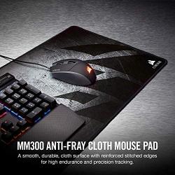 Corsair MM300 - Anti-Fray Cloth Gaming Mouse Pad - High-Performance Mouse Pad Optimized for Gaming Sensors - Designed for Maximum Control - Extended (CH-9000108-WW),Multi Color