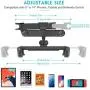 Car Headrest Mount, SAWAKE Angle Adjustable Headrest Tablet Mount, Universal Tablet Holder for Car Backseat, for 5" to 14" iPad/Tablet/Smartphone/Nintendo Switch