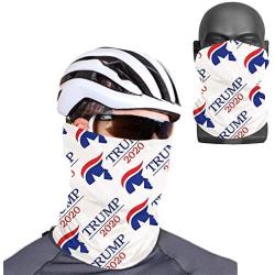 2pcs Unisex Trump 2020 Face Mask Neck Gaiter Windproof Mask Dust Outdoor Balaclava Scarf Bandana