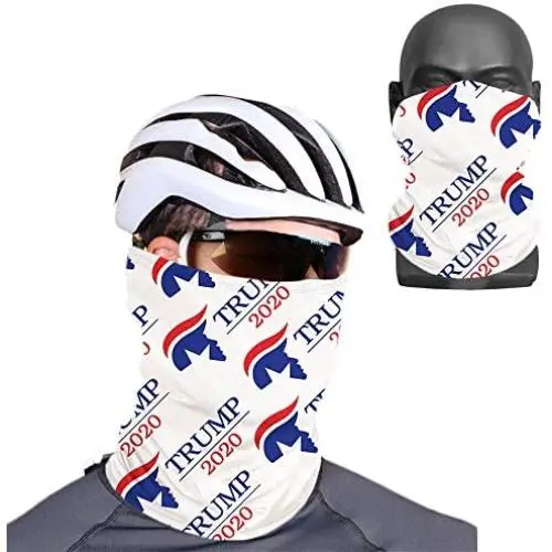 2pcs Unisex Trump 2020 Face Mask Neck Gaiter Windproof Mask Dust Outdoor Balaclava Scarf Bandana 2pcs Unisex Trump 2020 Face Mask Neck Gaiter Windproof Mask Dust Outdoor Balaclava Scarf Bandana