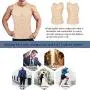 Wonderience Compression Shirts for Men Undershirts Slimming Body Shaper Waist Trainer Tank Top Vest with Zipper Wonderience Compression Shirts for Men Undershirts Slimming Body Shaper Waist Trainer Tank Top Vest with Zipper