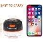 Lavievert Rechargeable LED Camping Light Lantern, with Retractable Hook, Magnet Base for Backpacking, Tent, Hiking, Auto, Home, Outage Emergency Lighting - 5200mAh Charger for Mobile
