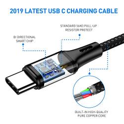 Charger Charging Cable for Nintendo Switch, USB Type C Cable 10Ft Nylon Braided USB C to USB A Fast Data Sync Cord Compatible with Nintendo Switch, Google Pixel, Samsung Galaxy S9 S8 Note 9