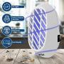 2 Packs MOSKILA Electronic Bug Zapper -Indoor Insect Killer- Mosquito Pest Lamp Electrocution Bugs Gnat Moths Wasp Hornets Zapper with Blue Light Noiseless Insect Killer Plug-in Electric Trap