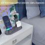 OLEBR 3 in 1 Charging Stand Compatible with iWatch Series 5/4/3/2/1, AirPods and iPhone 11/Xs/X Max/XR/X/8/8Plus/7/7 Plus /6S /6S Plus(Original Charger & Cables Required) Space Gray