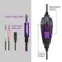 PS4 Gaming Headset with Mic Volume Control, SADES SA930 Stereo Headphone Compatible Mac PC Laptop Tablet Smartphone by AFUNTA-Black/Purple PS4 Gaming Headset with Mic Volume Control, SADES SA930 Stereo Headphone Compatible Mac PC Laptop Tablet Smartphone by AFUNTA-Black/Purple
