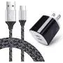 USB C Charger, AndHot Dual Port 2.1A Charger Block Plug with 6ft Type C Fast Charging Cable Compatible with Samsung Galaxy S10 Note 10 A50, LG Stylo 5/4 G8 G7 V50 ThinQ, Moto G8 G7 G6 Z4, OnePlus 7 6T USB C Charger, AndHot Dual Port 2.1A Charger Block Plug with 6ft Type C Fast Charging Cable Compatible with Samsung Galaxy S10 Note 10 A50, LG Stylo 5/4 G8 G7 V50 ThinQ, Moto G8 G7 G6 Z4, OnePlus 7 6T