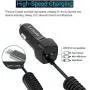 Lchrla USB Car Charger, Type C Android Phone Car Adapter Built-In Curly Cable Compatible with Samsung Galaxy S8 S9 S10 Plus Note 9 8, LG G7/G6/G5/V40/V30/V20 Google Nexus Lchrla USB Car Charger, Type C Android Phone Car Adapter Built-In Curly Cable Compatible with Samsung Galaxy S8 S9 S10 Plus Note 9 8, LG G7/G6/G5/V40/V30/V20 Google Nexus