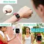 Willful Smart Watch for Android Phones Compatible iPhone Samsung IP68 Swimming Waterproof Smartwatch Sports Watch Fitness Tracker Heart Rate Monitor Digital Watch Smart Watches for Men Women Red