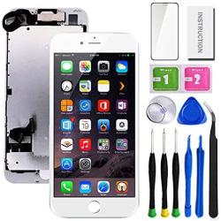 SunlerPro for iPhone 7plus White 5.5" LCD 3D Touch Digitizer Screen Replacement with Front Camera+ Earpiece+ Tools Kit+ Screen Protector iPhone LCD Screen Replacement kit