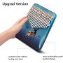 Kalimba Thumb Piano 17 Keys Thumb Piano Portable Mbira Finger Piano Gifts with Storage Bag and Tuning Hammer for Kids and Adults Beginners