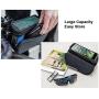WOTOW Bike Frame Pannier Cell Phone Bag, Bicycle Front Top Tube Touchscreen Rain Proof Bag Rack Mountain Road Cycling Pack Double Pouch Mount Phone Bags for Smartphone