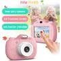 SDUSEIO Kids Digital Cameras Touch Screen Camera 1080P HD Mini Video Camera Girls Birthday Gifts Selfie Action Camera with 32G SD Card Outdoor Toys for Age 3-12 Year Old Boys & Girls