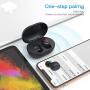 Kurdene Small Wireless Earbuds,Bluetooth Earbuds with Charging Case Bass Sounds IPX8 Waterproof Sports Headphones with Mic Touch Control 24H Playtime for iPhone/Samsung/Android-Black