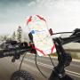 Keenso Bike Mobile Phone Bracket - GPS Navigator Stand Universal Bike Mobile Phone Bracket Red Silicone Mountain Bicycle