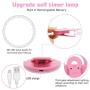 HHSUC Selfie Ring Light Clip-on Selfie Fill Light [USB Rechargable] 3 Levels of Brightness,with 36 LED Cell Phone Ring Light for Android/iPad/Smart Phone Photography, Camera Video, Girl Makes Up