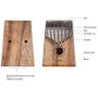 LingTing LT-K17S 17 key Kalimba Thumb Piano Mbira Musical Gift (without eq)