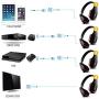 Gaming Headset,DLAND 3.5mm Wired Bass Stereo Noise Isolation Gaming Headphones with Mic for Laptop Computer, Cellphone, PS4 and so on- Volume Control (Black and Orange)
