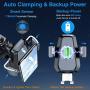 VANMASS Wireless Car Charger Mount, Automatic Clamping, 10W Qi Fast Charging, QC 3.0 Car Charger, Windshield Dash Air Vent Phone Holder Compatible with iPhone 11Pro Max XS SE, Samsung S20 S10 Note10
