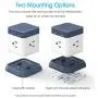 BESTEK Compact Power Strip Travel Cube 3-Outlet and 4 USB Charging Station with Mountable Detachable Base, 5 Feet Extension Cord, Flat Plug,1875W BESTEK Compact Power Strip Travel Cube 3-Outlet and 4 USB Charging Station with Mountable Detachable Base, 5 Feet Extension Cord, Flat Plug,1875W