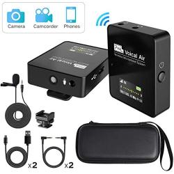 Pixel Wireless Lavalier Microphone - Compact Wireless Microphone System Transmitter and Receiver for Camera,Smartphones,DSLR,Mirrorless and Video Cameras,Mobile Devices YouTube Facebook Live