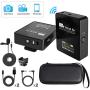 Pixel Wireless Lavalier Microphone - Compact Wireless Microphone System Transmitter and Receiver for Camera,Smartphones,DSLR,Mirrorless and Video Cameras,Mobile Devices YouTube Facebook Live