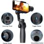 FUNSNAP Handheld Gimbal Stabilizer for iPhone 11Pro/X/XS Android Smartphone Vlog Youtuber Live Video Record with Sport Inception Mode Face Object Tracking(Upgraded 3-Axis Capture2)