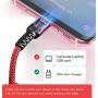 USB Type C Cable 3A Fast Charging, Benicabe(2-Pack 6FT) USB-A to USB-C Charge Braided Cord Compatible with Samsung Galaxy S10 S9 S8 S20 Plus, Note 10 9 8, and Other USB C Charger (2pack-6ft, Red)