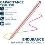 Stylus Pen for Touch Screens, XIRON Rechargeable 1.5 mm Fine Point Active Stylus Pen Smart Digital Pencil Compatible with iPad iPhone and Most Tablets High Precise Pencil with Glove
