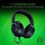 Razer Kraken X Ultralight Gaming Headset: 7.1 Surround Sound Capable - Lightweight Frame - Integrated Audio Controls - Bendable Cardioid Microphone - For PC, Xbox, PS4, Nintendo Switch - Classic Black