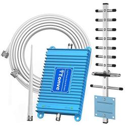 Cell Phone Signal Booster for Home and Office - Band 66 & Band 4 (1700/2100Mhz) Mobile Cellular Repeater Boosts 4G Data and Volte for Multiple Users Up to 2,000Sq Ft. With High Gain Whip/Yagi Antennas