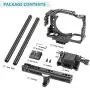 Neewer Camera Video Cage Rig Compatible with Sony A7RIII/A7III Camera, with Top Handle Grip and Cold Shoe Mount, Aviation Aluminum Design for Video Film Movie Making