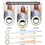 Selfie Ring Light with Stand and Cell Phone Holder,Anyoug Mini LED Ring Light Phone Makeup Light for Live Stream/Makeup with Flexible Arms [3-Light Mode] [10-Level Brightness] for iPhone Android