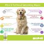 MOKAI Aloe & Oatmeal Grooming Wipes For Dogs and Cats | Pet Cleansing Wipes Used to Remove Dirt Dander Odor and Excess Hair from the Skin and Coat with Soothing Benefits for Sensitive Skin (70 Wipes)