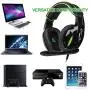 SUPSOO G813 Xbox One, PS4 Gaming Headset 3.5mm wired Over-ear Noise Isolating Microphone Volume Control for Mac / PC/ Laptop / PS4/Xbox one -Black