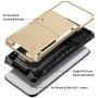 Vofolen Case for iPhone Xs Max Case Wallet ID Slot Credit Card Holder Scratch Resistant Dual Layer Protective Bumper Rugged TPU Rubber Armor Hard Shell Case Cover for iPhone Xs Max 10S Max (Gold)