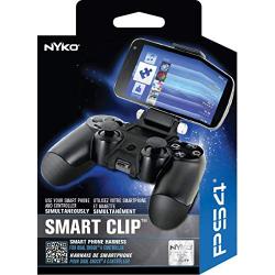 Nyko Smart Clip - PlayStation DUALSHOCK 4 Controller Clip on Mount for Android Phones, Samsung Galaxy S6, S7, S8, S9, Edge, Note 8, Note 9, iPhone 6/S/+, iPhone 7/S/+, iPhone 8/S/+, iPhone X/XS/ XS Max/+, Max Clamp 6 Inches