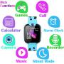 Kids Smart Watch for Boys Girls - HD Touch Screen Sports Smartwatch Phone with Call Camera Games Recorder Alarm Music Player for Children Teen Students