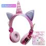 Kids Headphones, Wireless headphones for kids Unicorn headphones for girls Bluetooth headphones with Adjustable Headband, Over On Ear Headset w/Mic for Smartphones/School/Kindle/Tablet/PC Online Study Kids Headphones, Wireless headphones for kids Unicorn headphones for girls Bluetooth headphones with Adjustable Headband, Over On Ear Headset w/Mic for Smartphones/School/Kindle/Tablet/PC Online Study