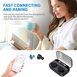 Latest Wireless Earbuds, RegeMoudal Deep Bass Wireless Bluetooth Earbuds with Charging Display, IPX7 Waterproof and Built-in Microphone, Bluetooth 5.0 Hi-Fi Stereo Sound with 4000mAH Charging Case