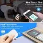 Key Finder, DinoFire Key Finder with App for Android/iOS Phone, Key Finder Locator for Purse Wallet Keychain, Phone Finder with One Touch Find & Anti-Loss Function, White Key Finder, DinoFire Key Finder with App for Android/iOS Phone, Key Finder Locator for Purse Wallet Keychain, Phone Finder with One Touch Find & Anti-Loss Function, White