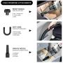 Handheld Cordless Vacuum Cleaner, BOLWEO DC 12V Portable Car Vacuum Cleaner for Car and Home, with Strong Suction High Power, Hand Vacuum, Lightweight for Wet Dry Use