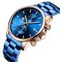 GOLDEN HOUR Mens Watches with Black/Silver Stainless Steel and Metal Casual Waterproof Chronograph Quartz Watch, Auto Date in Colorful Hands GOLDEN HOUR Mens Watches with Black/Silver Stainless Steel and Metal Casual Waterproof Chronograph Quartz Watch, Auto Date in Colorful Hands